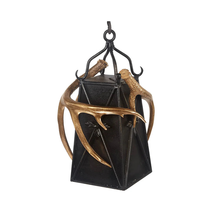 The Aspen Ridge Antler Lantern Pendant